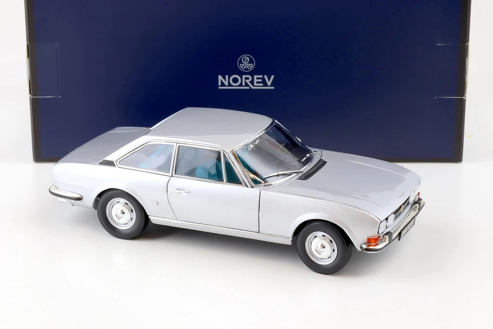 1:18 NOREV Peugeot 504 Coupè 1969 Argento - Limitato 250 Pz. - Immagine 2 di 4