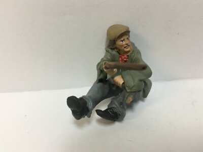 Just Plain Folk # 4008 G Scale Train Figure* Hobo Sitting Ready To Eat *NEW