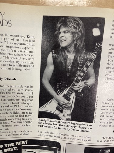 1982 NOVEMBER GUITAR PLAYER MAGAZINE - RANDY RHOADS Ozzy COVER Heavy Metal - Picture 15 of 17