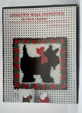Vintage Latch Hook Kit Designer Wall Hangings Nicole Creations Scottie Dog NOS