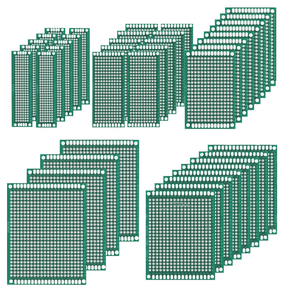 40x PCB-Lochraster Leiterplatte mit Schraubenklemmleisten 2 3 Pins männlich