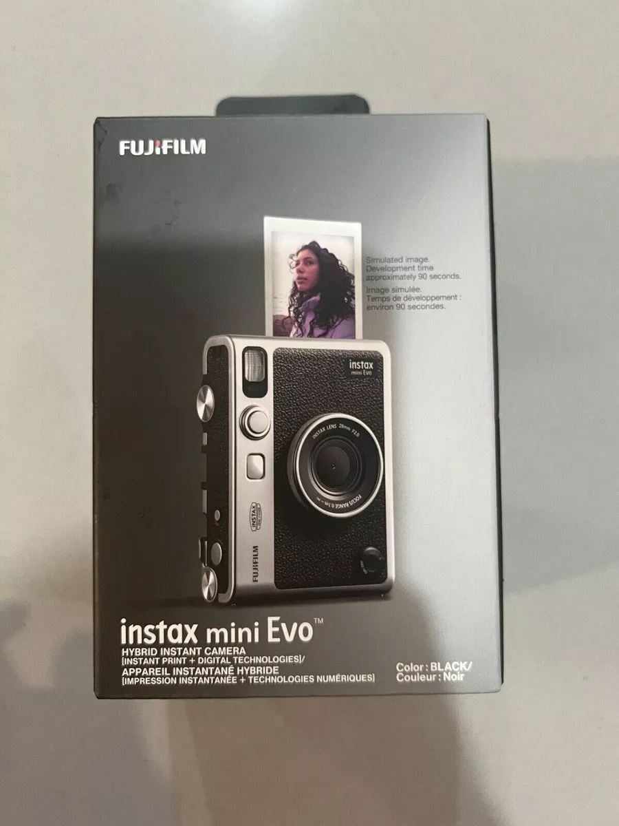 Fujifilm instax mini Evo Hybrid Instant Camera - Black - Brand New!