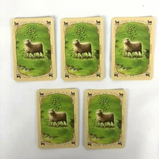 Catan Game Resource cards Replacement Pieces Parts 5 wool sheep