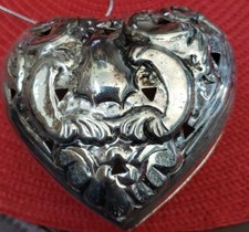 Silver Heart shape bath salts