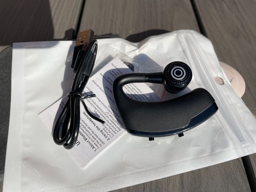 Bluetooth 5.2 Wireless Earpiece Headset Driving Trucker Earbuds Noise Cancelling - Picture 7 of 9