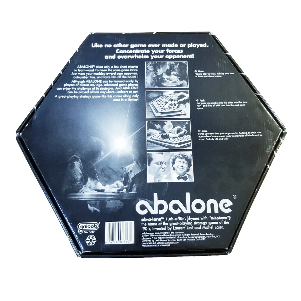Abalone COMPLETE Marble Strategy Board Game Instructions Included Galoob 7360 - Image 2 of 4