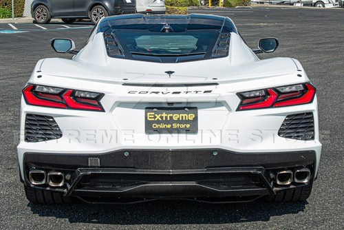For 20-Up Corvette C8 Factory CARBON FIBER Roof Pillar Bezel Bow Halo Cover - Picture 3 of 17