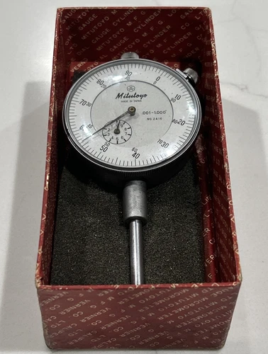 Vintage Mitutoyo No 2416 .001” Dial Indicator .001-1.000” Made In Japan
