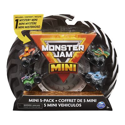Monster Jam Mini Truck 5 Pack with Grave Digger El Toro Dragon