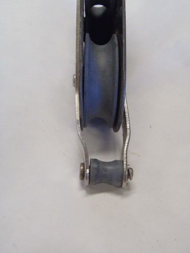 GARHAUER DOUBLE FIDDLE BLOCK WITH BECKET 3 SHEAVE GOOD CONDITION - Picture 7 of 8