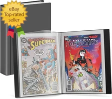 Comic Book Storage Album  for Current Silver Age Regular Bagged and Boarded