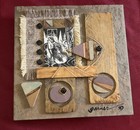 Modernism Cubism Abstract Collage Mixed Media Art Cellist Artist Signed Garner