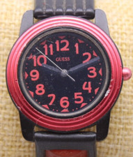 VINTAGE 90s GUESS QUARTZ WRIST WATCH 34.3mm 18mm LUG RUNS BP2