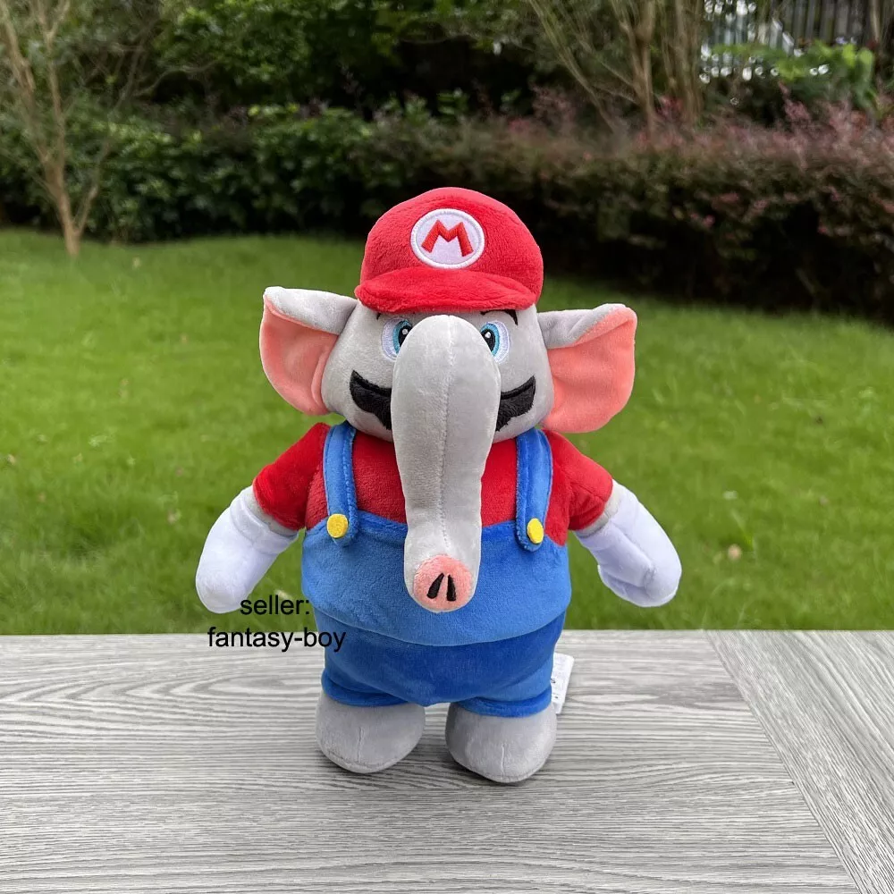 New Super Mario Bros Wonder Plush Mario Elephant 10.5 Cartoon Stuffed Toy  Doll