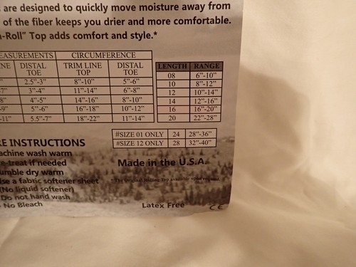 Prosthetic Sock ROYAL 1-Ply Underliner G, O, BRK1P, 35, XL, 16" - Picture 7 of 7