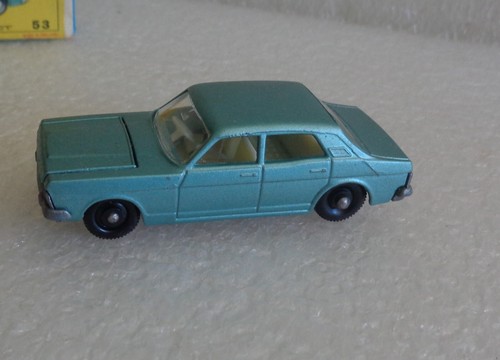 VINTAGE 1968 LESNEY MATCHBOX ZODIAC MK IV BLUE No. 53 53C w/BOX - Picture 2 of 11