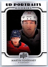 2019-20 Upper Deck UD Portraits Martin Fehervary Rookie Washington Capitals
