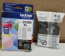 GENUINE BROTHER LC203BK XL BLACK INK CARTRIDGE 8/2026