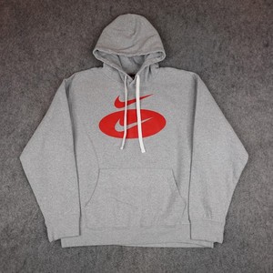 nike hoodie double logo