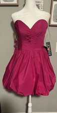 CLOSE OUT SALE Jovani Dress Size 4 Short Fushia Black NWT 