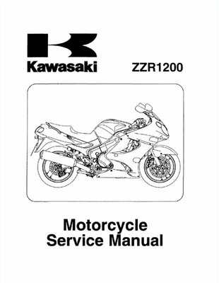 #ad #ad Kawasaki Zzr1200 OEM Service Manual $24.71