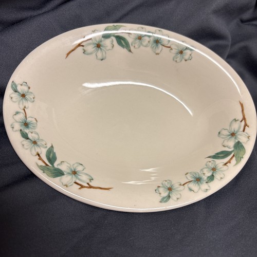 Plato auxiliar Mayer China DOGWOOD MONTICELLO Restaurant Ware ovalado 6 3/4"X 5 1/2" EE. UU. - Imagen 2 de 7