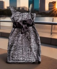 Women 7 New Speechless Dress Black White Snakeskin Shash Party Prom Date