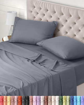 Utopia Bedding - Bettwäsche Set Doppelbett 4-teilig 180x200 cm - gebürstet
