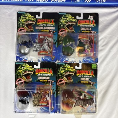 1994 Trendmasters Hatched Lot Godzilla, Rodan, Mecha-Godzilla, Ghidorah Figure