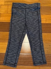 Athleta Girl Youth Gray/Black Capri Leggings Size M 8-10 EUC