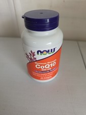 NOW Foods CoQ10, 600 mg, 60 Softgels Exp 4/2030