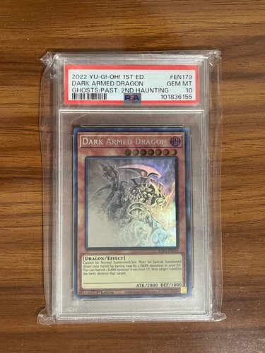 Yu-Gi-Oh Dark Armed Dragon Ghost Rare Card GFP2-EN179 PSA 10 GEM MINT