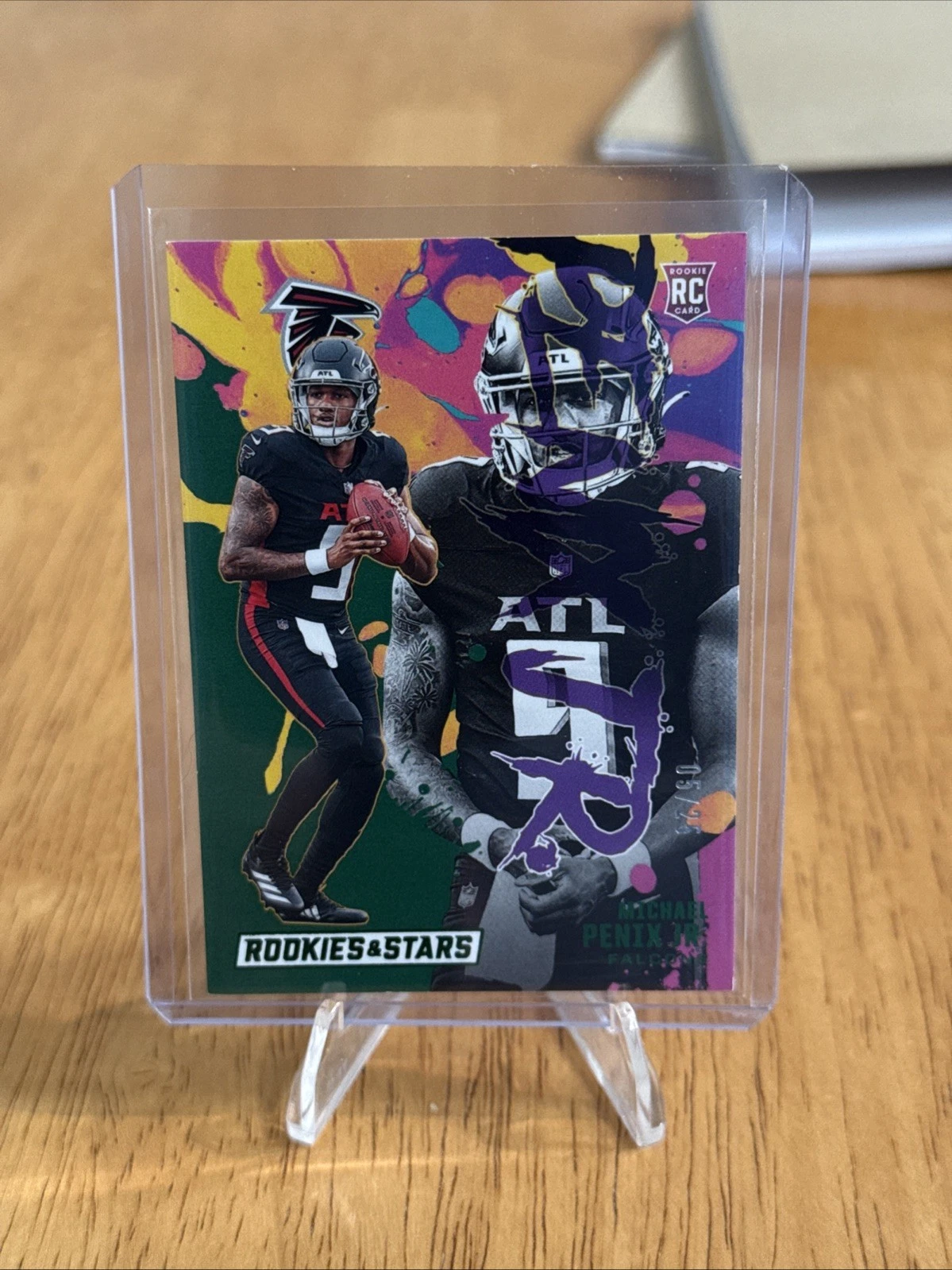 Michael Penix Panini Rookies & Stars Rookie Exclusive #REMPJ Green