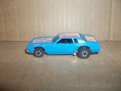 VINTAGE HOT WHEELS REDLINE MONTE CARLO LOWDOWN ~ BLUE ~ HONG KONG