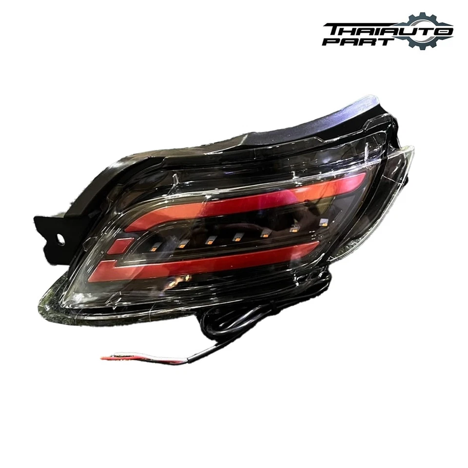 JUEGO PARACHOQUES TRASERO REFLECTOR HUMO LED AJUSTE TOYOTA VIOS YARIS SEDÁN 2007-2012 XP90 Foto 4 de 4
