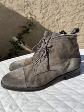 All Saints EU 45/UK 11/US 12/CN 2.5 Harland Men\'s Leather Bloom Boots Stone Grey Bloom Lace Leather Boots Stone Grey | ALLSAINTS US main image 3
