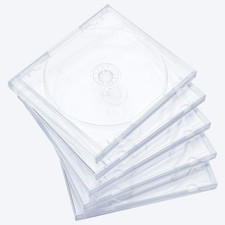 10 PCS 10.4mm Standard Single Clear CD Jewel Case Assembled Clear Tray
