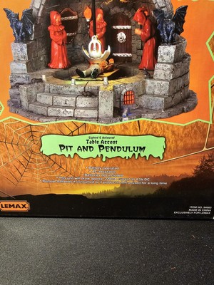 Lemax Spooky Town PIT & PENDULUM Torture Chamber 94963 Rare 2009