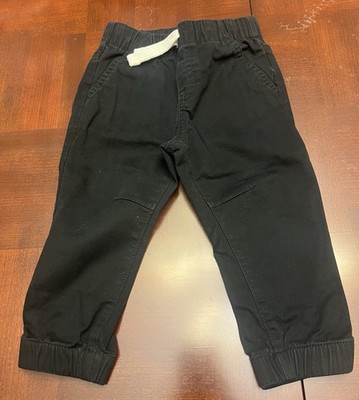 Cat & Jack Baby Boy Pull On Black Jogger/Pants (Size 18M)