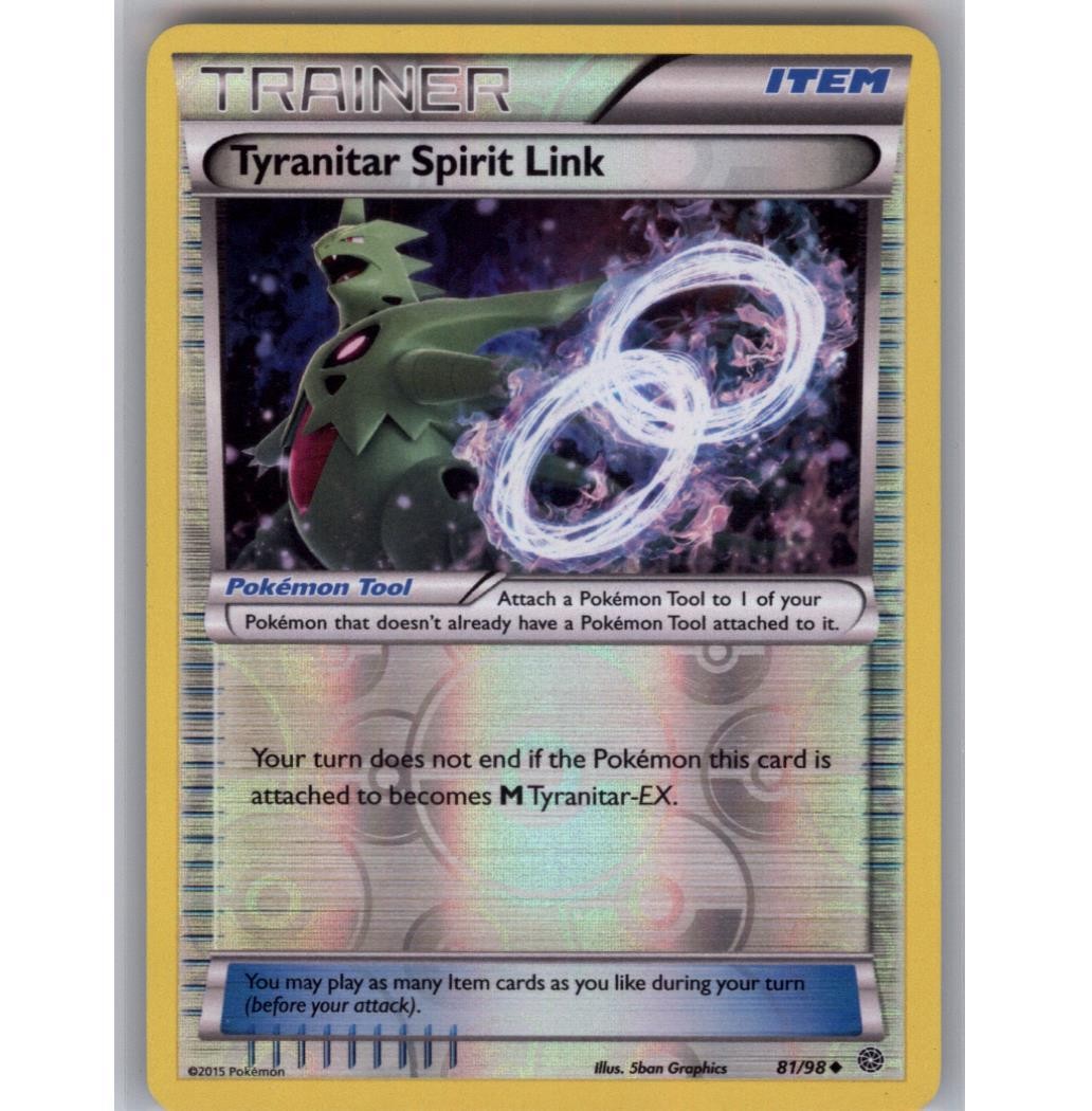 Tyranitar Spirit Link Reverse Holo Uncommon XY - Ancient Origins 81/98 NM