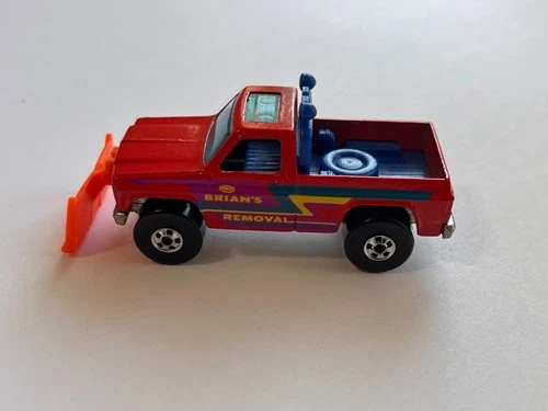 Vintage Hot Wheels Trail Beater w/Plow Brian’s Snow & Dirt Removal Diecast Truck