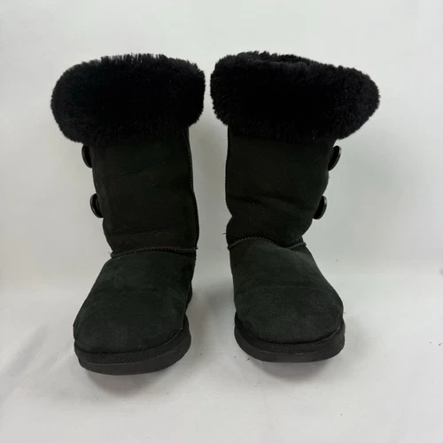 UGG 1873 Stivali Bailey con tripletta con bottoni Nero Donna 7