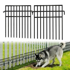 30 Panels Animal Barrier Fence, No Dig Fences, 13in H X 42.5ft L Garden Fen...