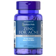 Puritan's Pride Zinc for Acne - 100 Tablets