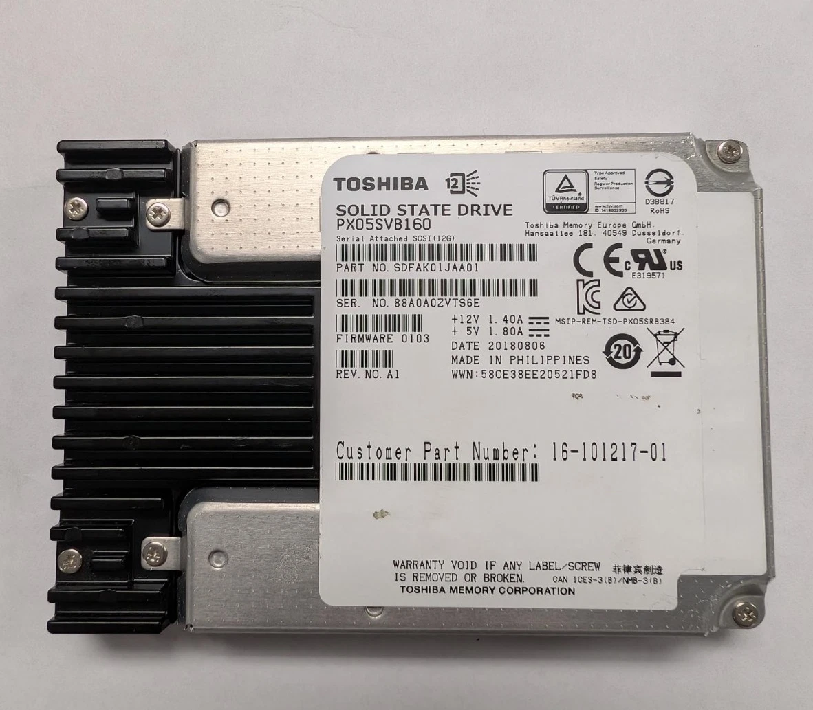 Toshiba 1.6 TB Storage Capacity Solid State Drives for sale | eBay