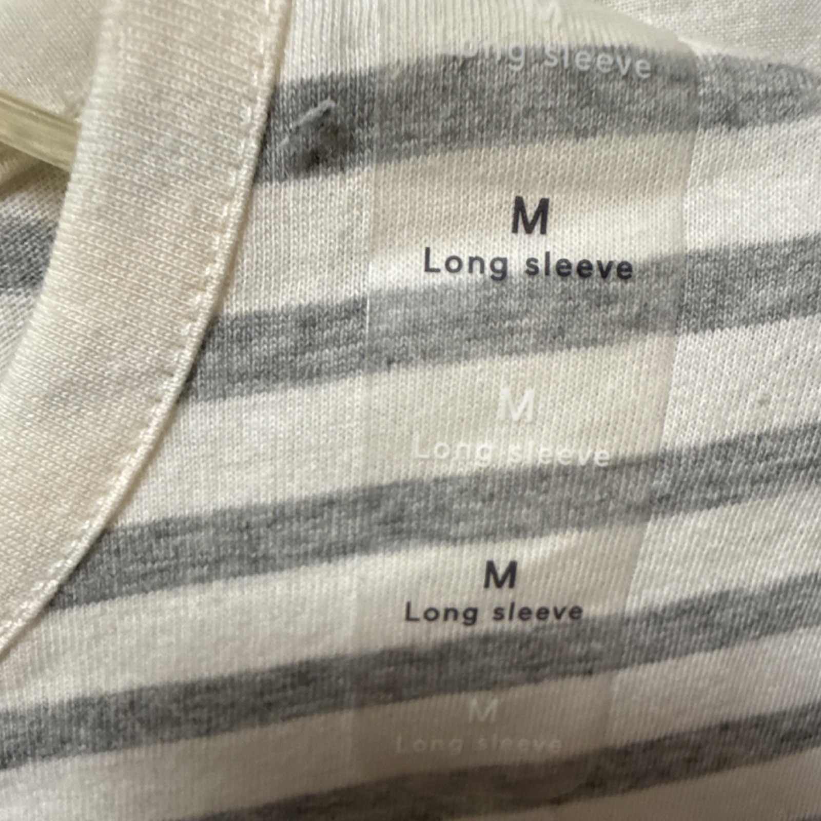 GAP Kids Girls M (8-9) Gray/White Striped Long Sleeve Tee Reversible Sequin image 5