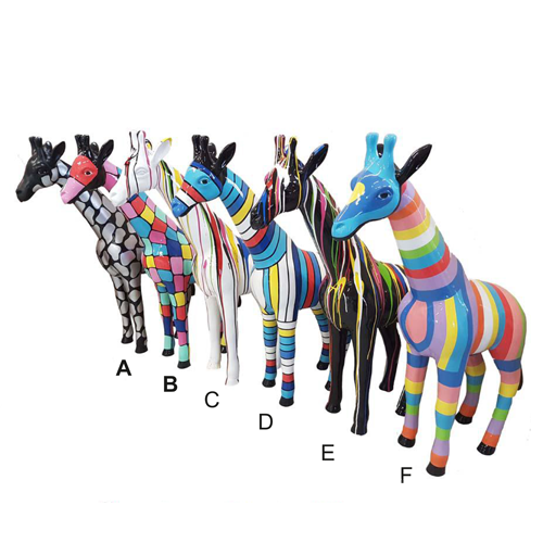 Abstrakte Figur Statue Giraffe Skulptur Deko Garten Design 50Cm Statue Xxl Zoo-image