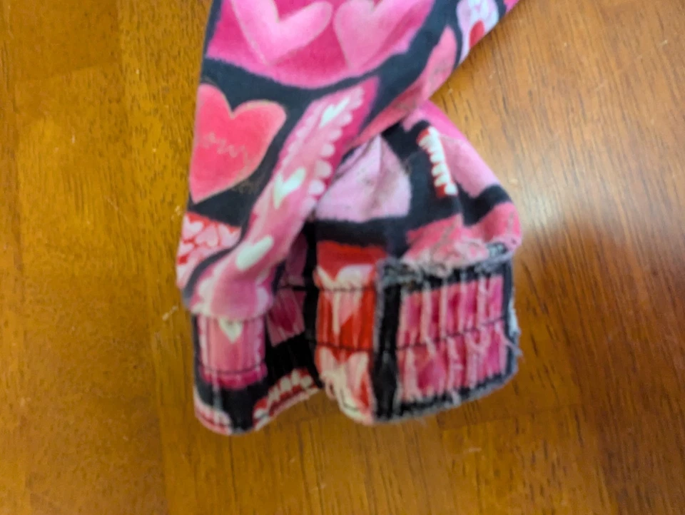 Cherokee Scrubs Medical Dental Long Sleeve Womens Pink Hearts Large Snap Front - Image 3 of 4