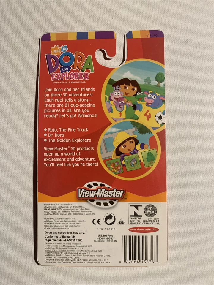 Dora the Explorer 3D View-Master 3 Reel Packet SEALED - Image 4 of 4