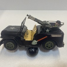 Rare Vintage Toy Anti Aircraft Jeep / Tin/ Metal Japan Parts/Repair/Display